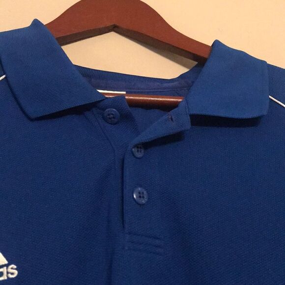 Adidas Blue Athletic Polo - Size Large - Picture 6 of 10